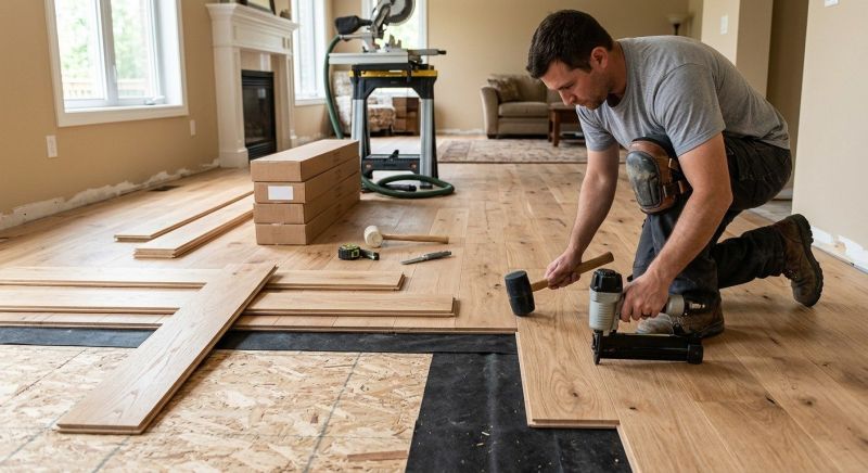 Hardwood Floor Installation in Leander, TX