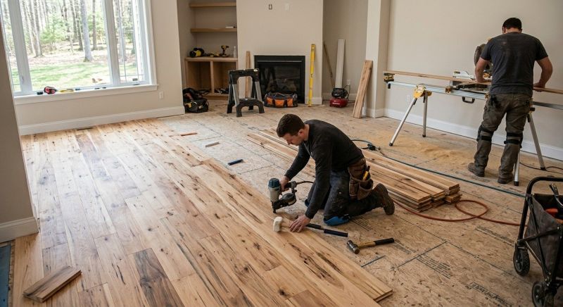 Hickory Floor Installation in Georgetown, TX