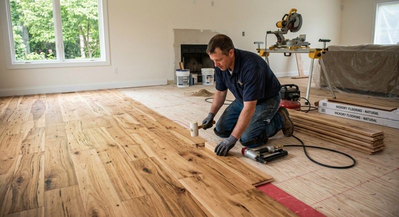 Hickory Floor Installation in Georgetown, TX