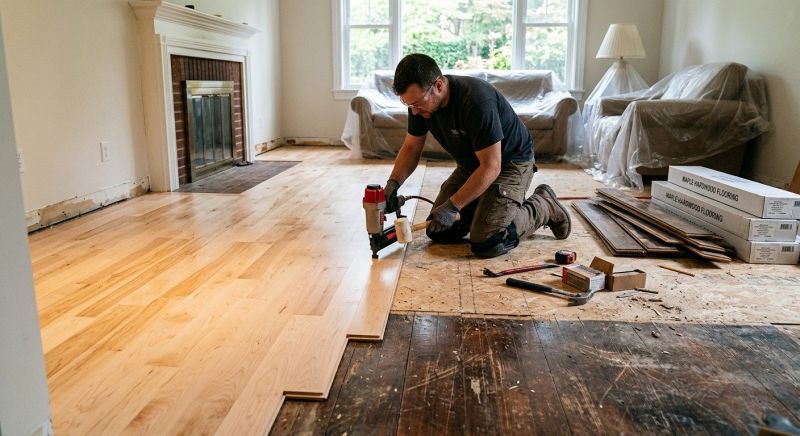 Maple Flooring Installation in Liberty Hill, TX