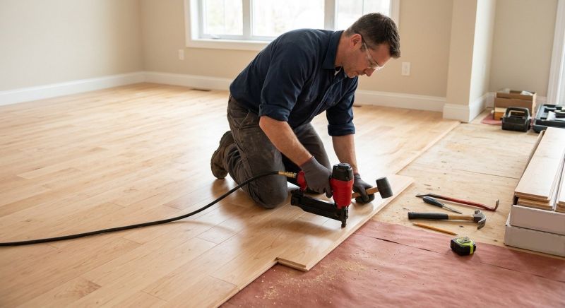 Maple Flooring Installation in Pflugerville, TX