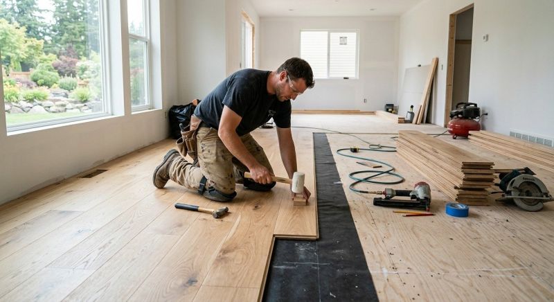 Oak Floor Installation in Georgetown, TX