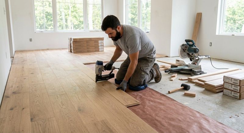 Oak Floor Installation in Georgetown, TX