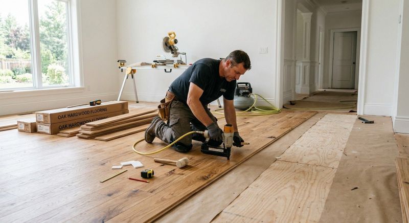 Oak Floor Installation in Georgetown, TX