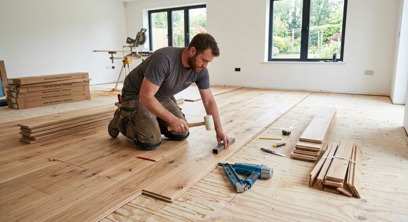 Oak Floor Installation in Pflugerville, TX