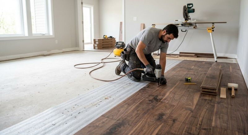 Walnut Flooring Installation in Georgetown, TX