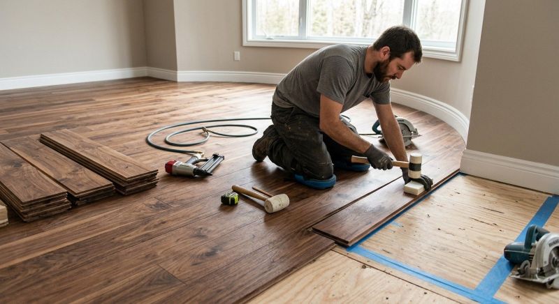 Walnut Flooring Installation in Georgetown, TX