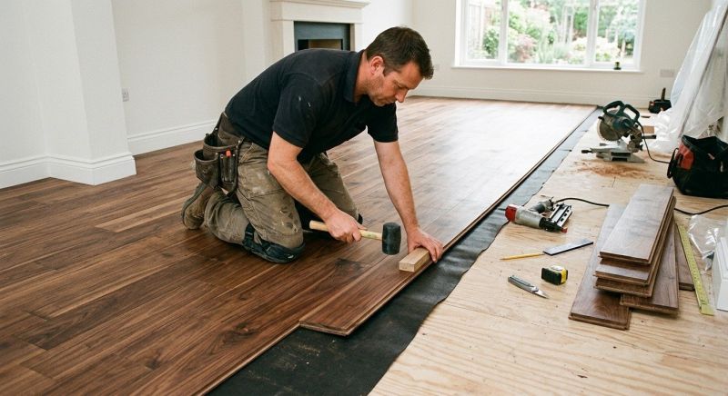 Walnut Flooring Installation in Georgetown, TX