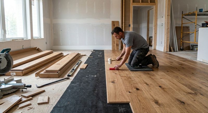 Wide Plank Floor Installation in Georgetown, TX