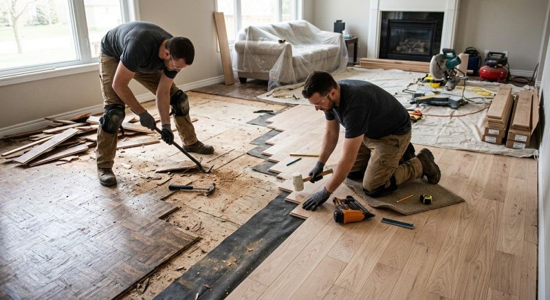 Wood Floor Replacement in Leander, TX